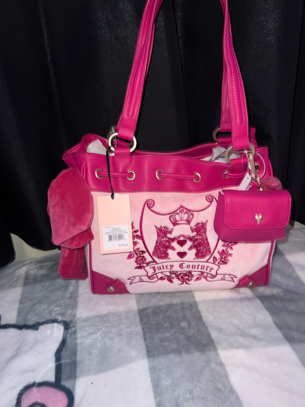 Juicy Couture Pink scottie dog daydreamer